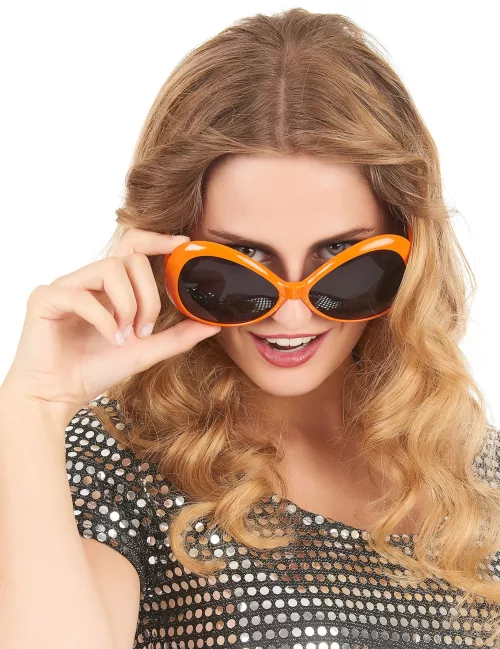 Photo du produit Lunettes disco adulte orange