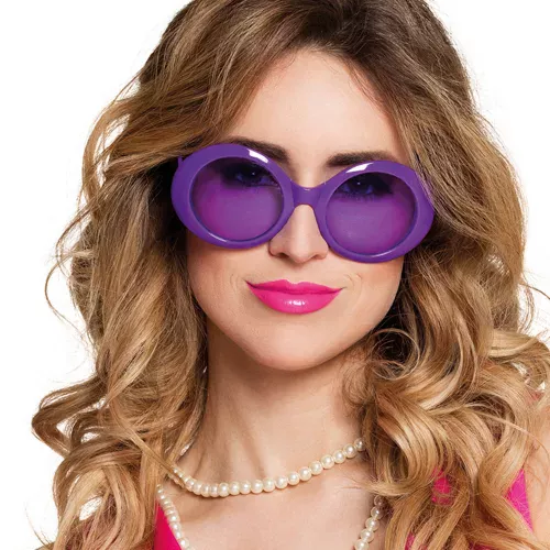 Photo du produit Lunettes disco violettes adulte