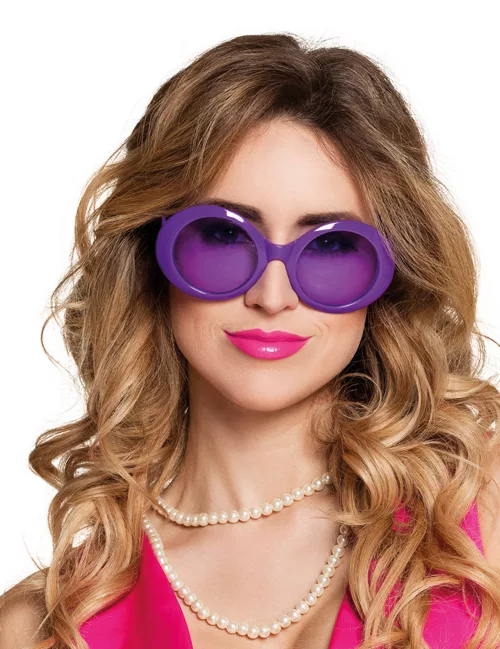 Photo du produit Lunettes disco violettes adulte