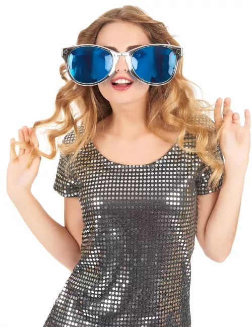 Photo du produit Lunettes géantes adulte argenté