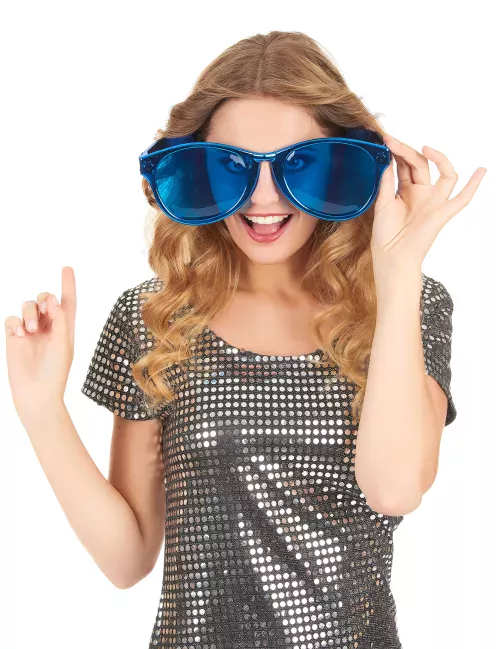 Photo du produit Lunettes géantes adulte bleu