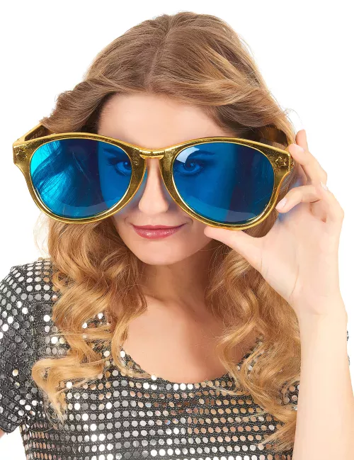 Photo du produit Lunettes géantes adulte doré