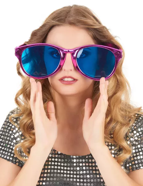Photo du produit Lunettes géantes adulte rose