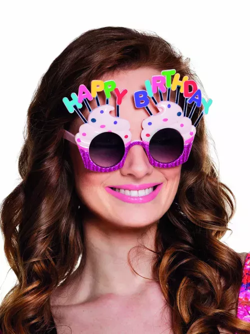 Photo du produit Lunettes Happy Birthday cupcake adulte