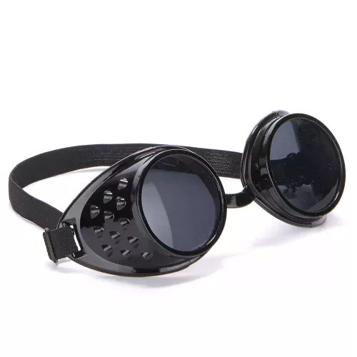 Photo du produit Lunettes noires de biker plastique adulte