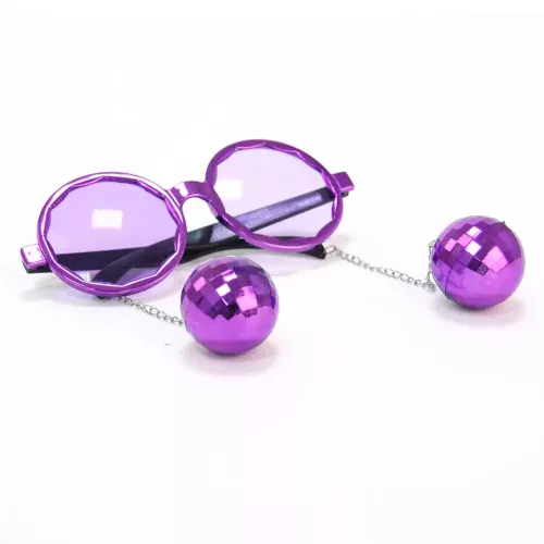 Photo du produit Lunettes violette disco adulte