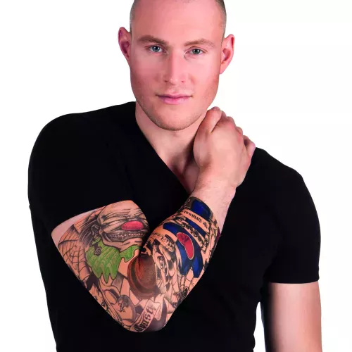 Photo du produit Manches tatouages clown adulte