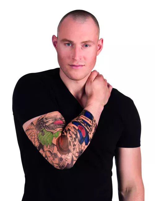 Photo du produit Manches tatouages clown adulte