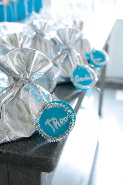Photo du produit 10 Marque-places carton Turquoise