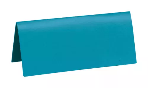 Photo du produit 10 Marque-places rectangulaires turquoise