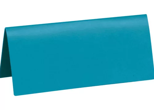 Photo du produit 10 Marque-places rectangulaires turquoise