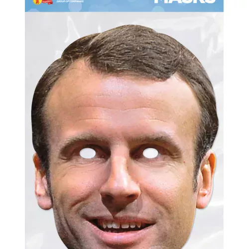 Photo du produit Masque carton Emmanuel Macron