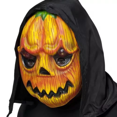Photo du produit Masque citrouille avec capuche adulte Halloween