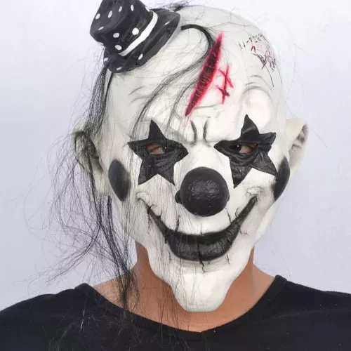 Photo du produit Masque clown rockeur effrayant adulte