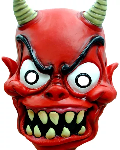 Photo du produit Masque rouge démon adulte Halloween