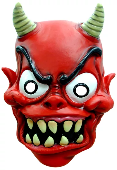 Photo du produit Masque rouge démon adulte Halloween