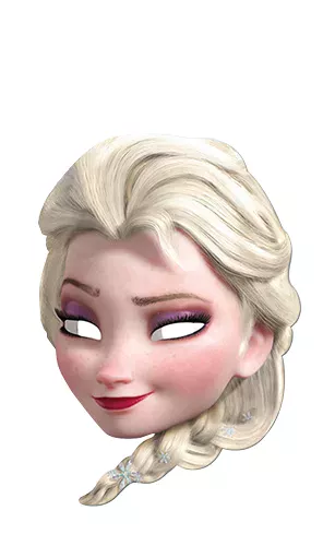 Photo du produit Masque carton Elsa La Reine des Neiges