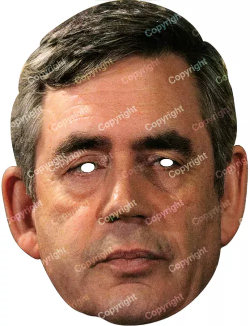 Photo du produit Masque carton Gordon Brown