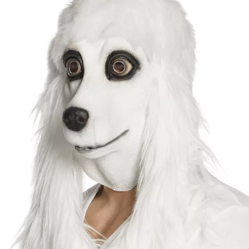 Photo du produit Masque latex caniche blanc adulte