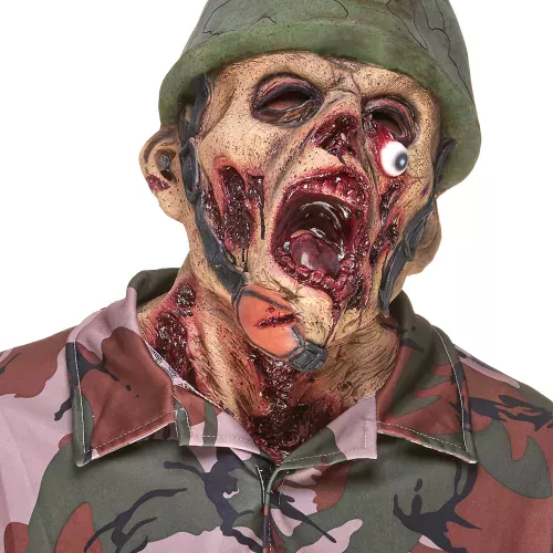 Photo du produit Masque latex soldat zombie adulte