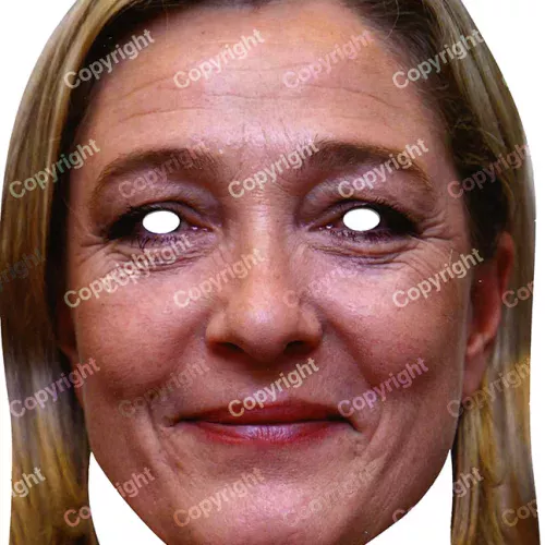 Photo du produit Masque carton Marine Le Pen