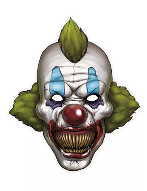 Photo du produit Masque papier clown halloween