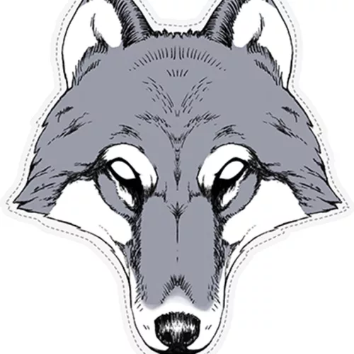 Photo du produit Masque papier Loup