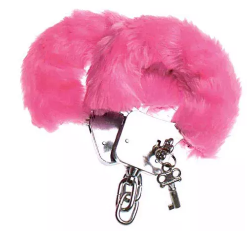 Photo du produit Menottes en fourrure rose adulte