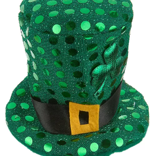 Photo du produit Mini chapeau haut de forme à sequins St Patrick adulte