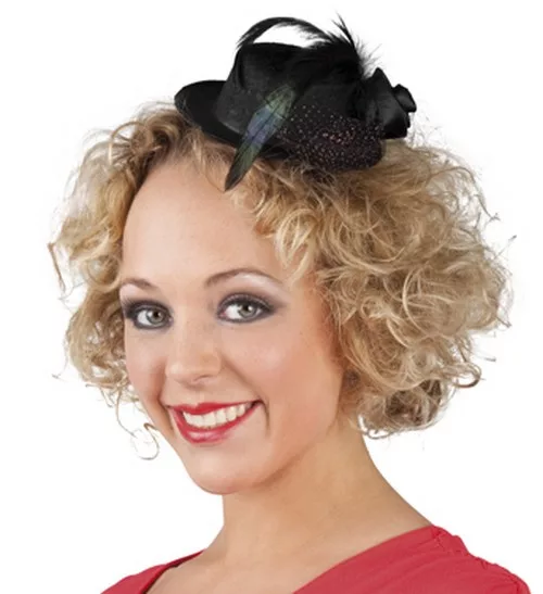 Photo du produit Mini chapeau noir femme