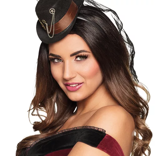 Photo du produit Mini chapeau roues dentées femme Steampunk