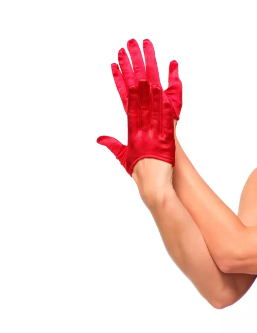 Photo du produit Mini gants rouges femme