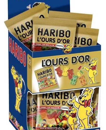 Photo du produit Mini sachet bonbons Haribo ours d'or