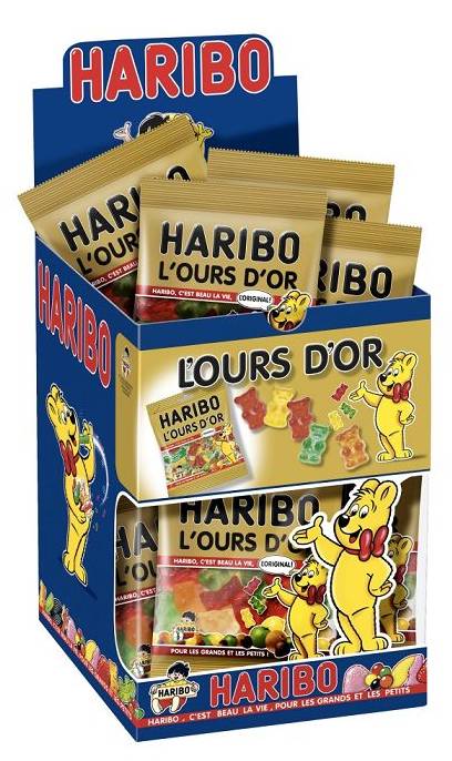 Photo du produit Mini sachet bonbons Haribo ours d'or