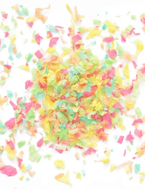 Photo du produit Mini sachet confettis papier ignifugé colorés 20 gr