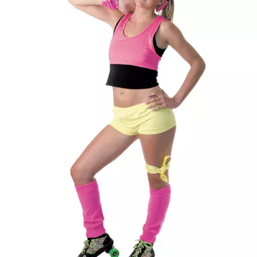 Photo du produit Mini short jaune fluo femme