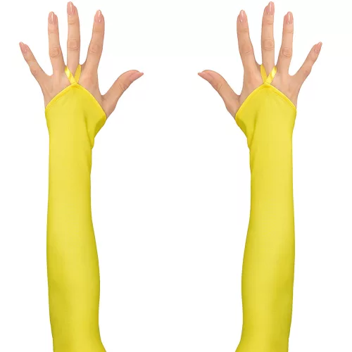 Photo du produit Mitaines longues jaunes fluo femme