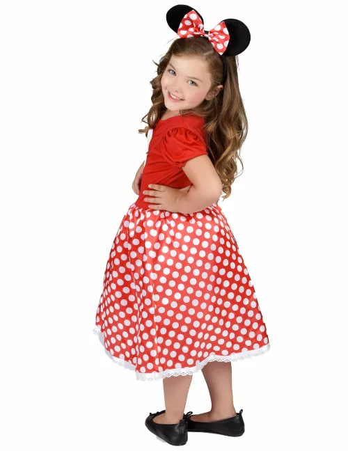Photo du produit Déguisement souris à pois blancs fille
