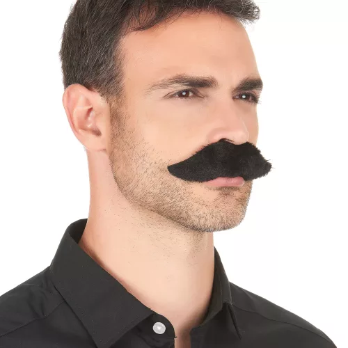 Photo du produit Moustache adhésive noire adulte