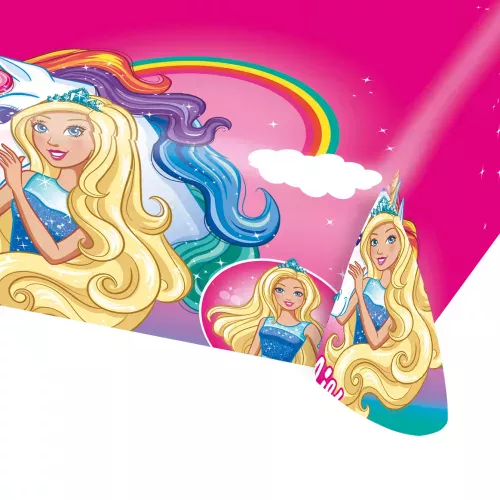Photo du produit Nappe en plastique Barbie Dreamtopia 120 x 180 cm