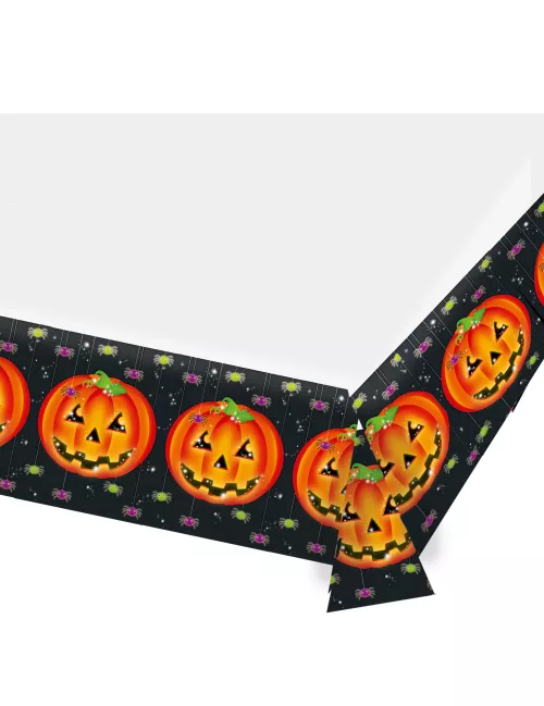 Photo du produit Nappe en plastique citrouille Halloween