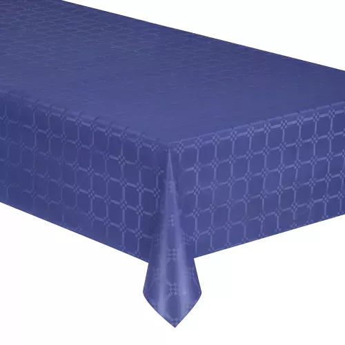 Photo du produit Nappe en rouleau papier damassé bleu marine 6 mètres