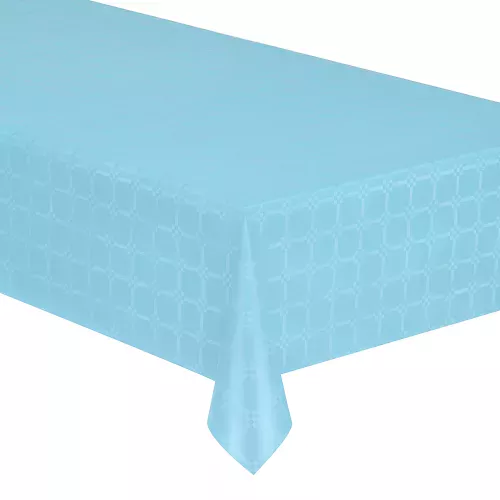 Photo du produit Nappe en rouleau papier damassé bleu pastel 6 mètres