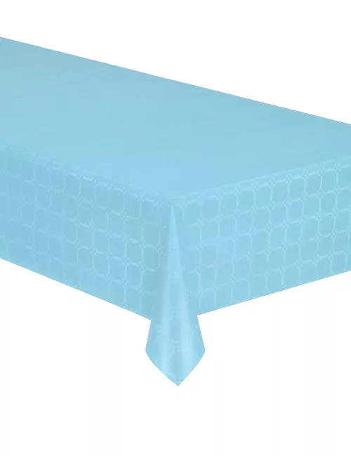 Photo du produit Nappe en rouleau papier damassé bleu pastel 6 mètres