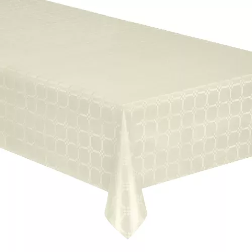 Photo du produit Nappe en rouleau papier damassé ivoire 6 mètres