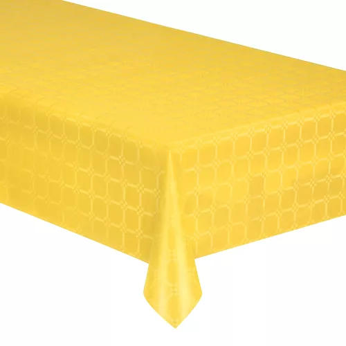 Photo du produit Nappe en rouleau papier damassé jaune 6 mètres