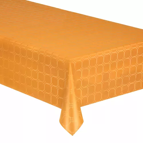 Photo du produit Nappe en rouleau papier damassé mandarine 6 mètres