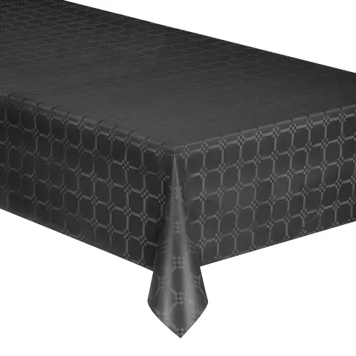 Photo du produit Nappe en rouleau papier damassé noir 6 mètres