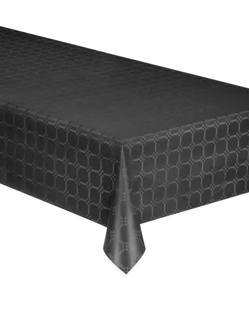 Photo du produit Nappe en rouleau papier damassé noir 6 mètres