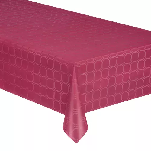 Photo du produit Nappe en rouleau papier damassé marsala 6 mètres